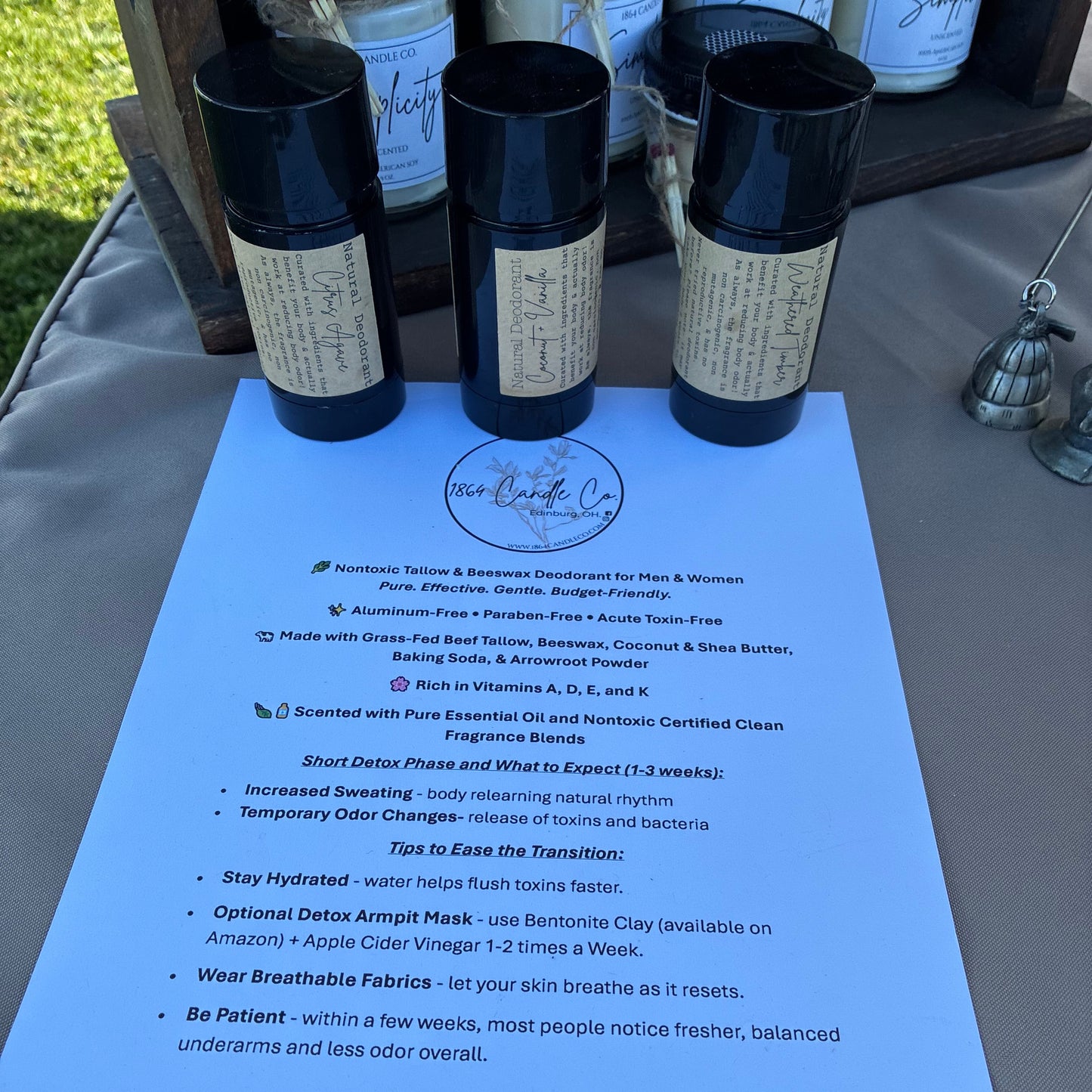 Tallow & Beeswax Deodorant for Men & Women